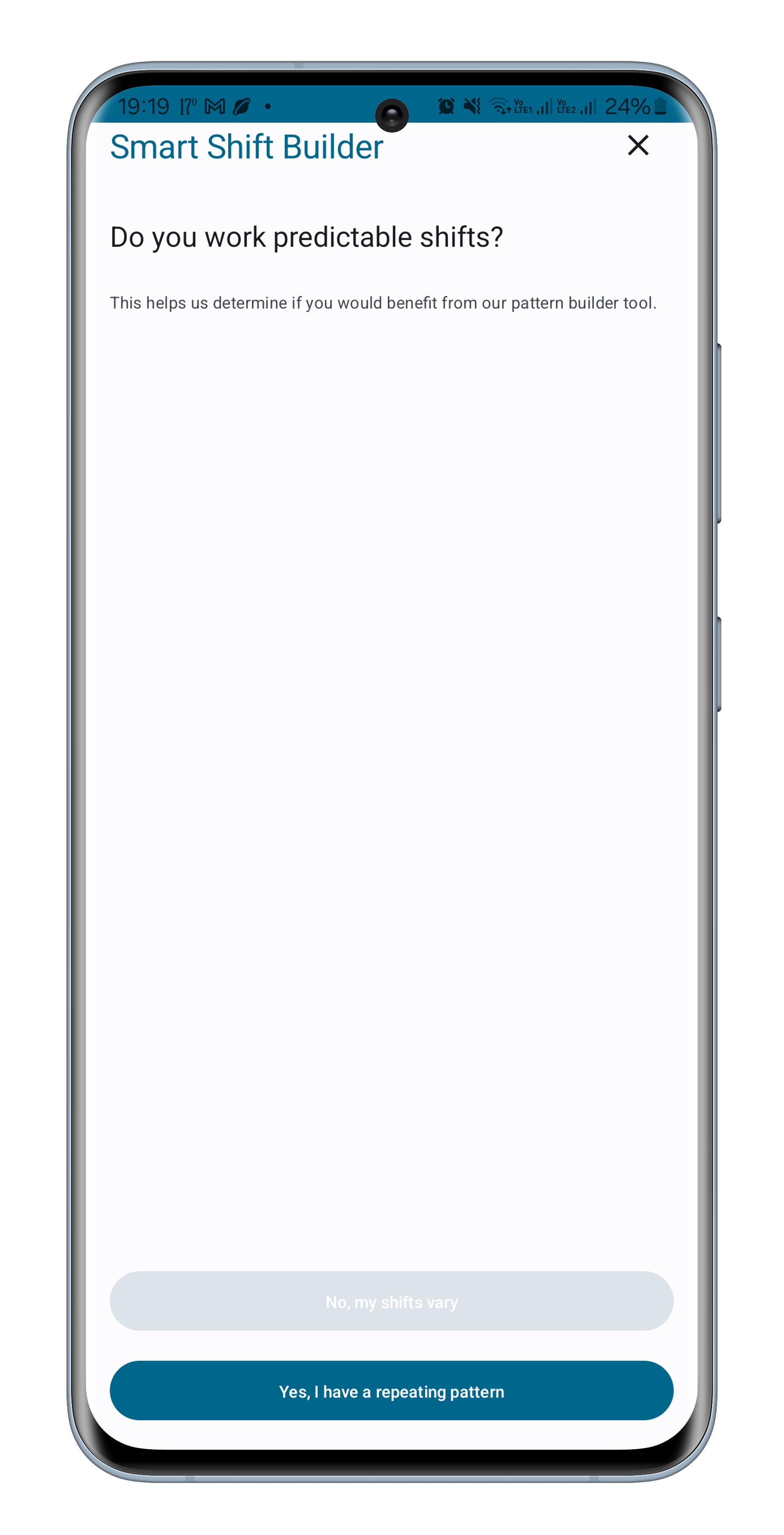Shift Show calendar view