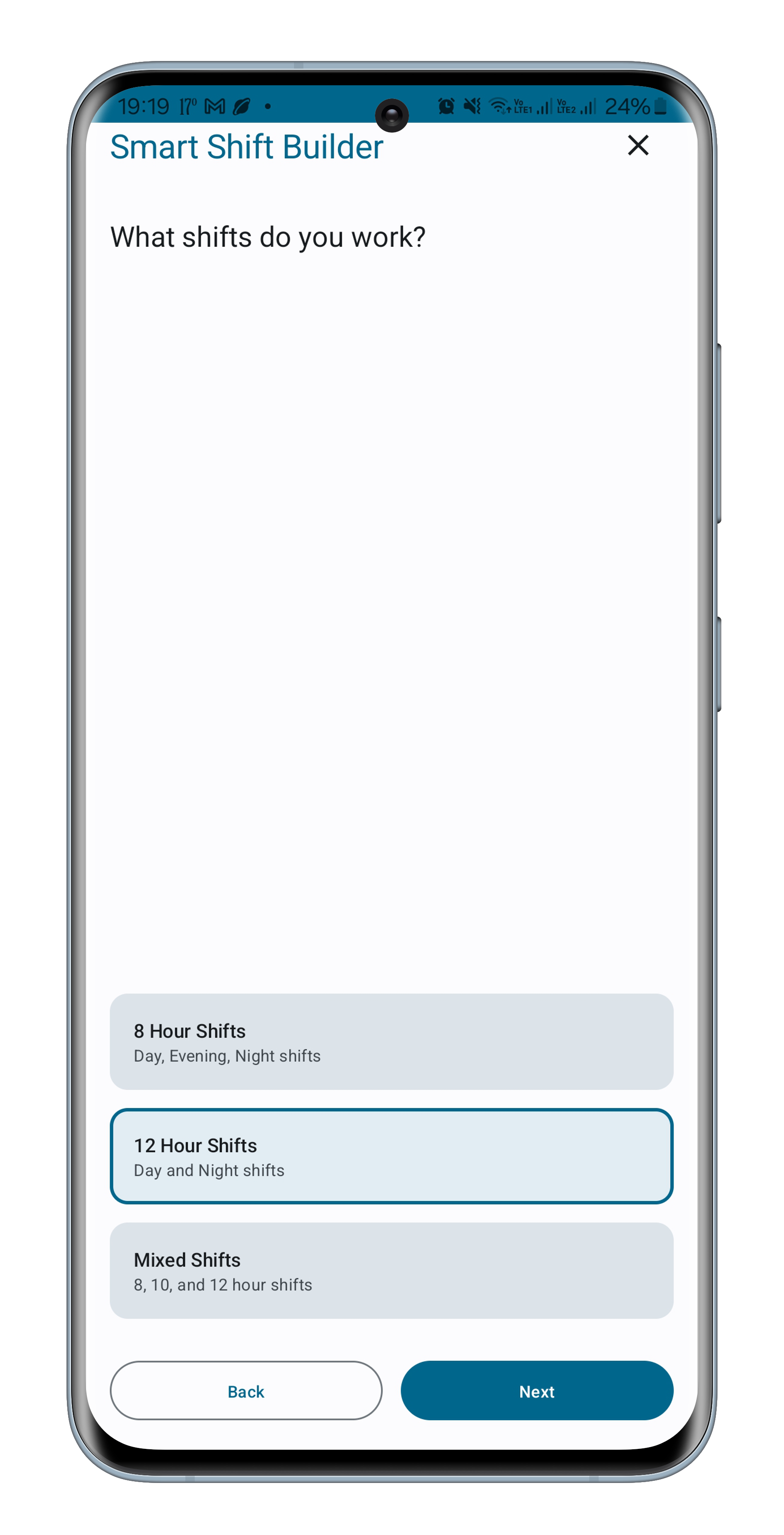 Shift Show pattern setup